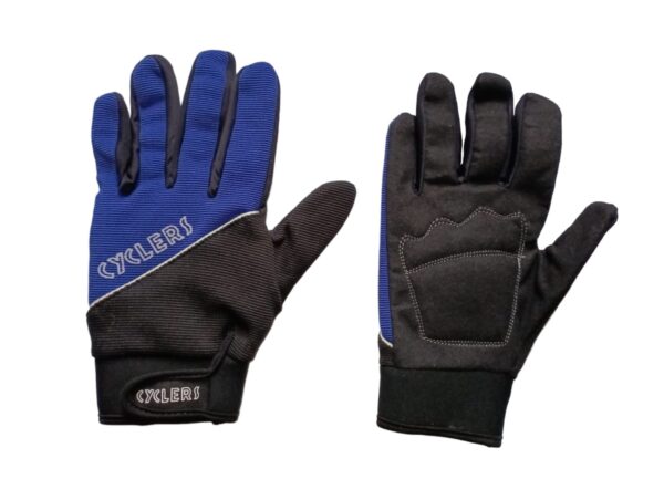 GUANTES LARGOS NEGRO/AZUL T.XP REFLECTIV