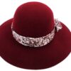 SOMBRERO PAÑO MUJER NEGRO FLOR 56 CM - Imagen 2